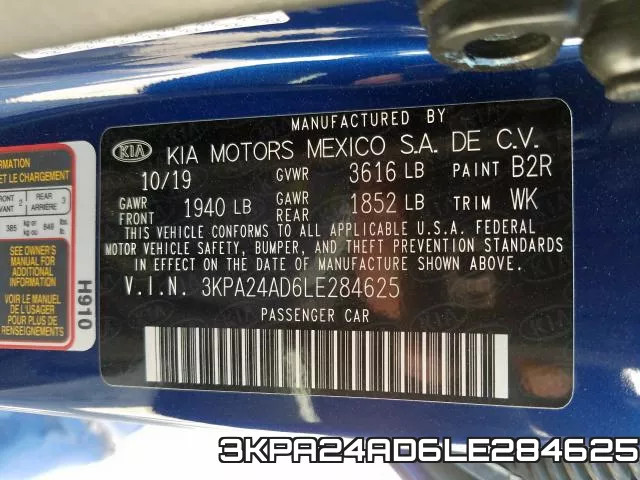 3KPA24AD6LE284625 фото 2