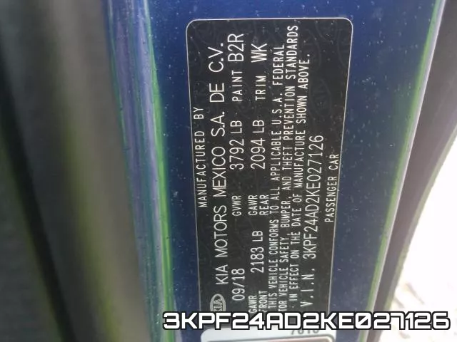 3KPF24AD2KE027126 фото 2