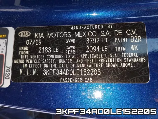 3KPF34AD0LE152205 фото 2