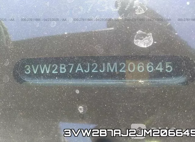 3VW2B7AJ2JM206645 фото 10