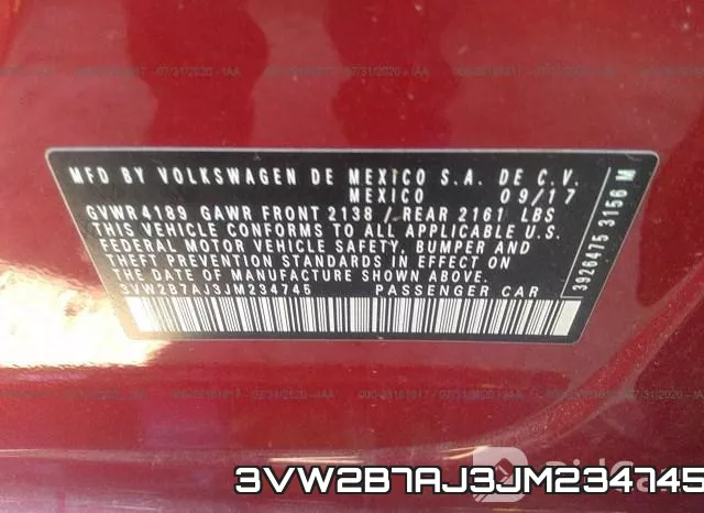 3VW2B7AJ3JM234745 фото 10