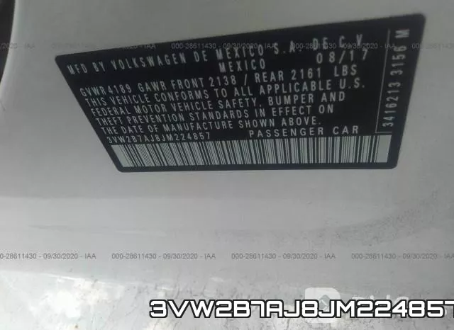 3VW2B7AJ8JM224857 фото 9