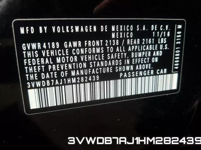 3VWDB7AJ1HM282439 фото 2