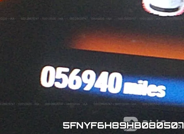 5FNYF6H89HB080507 фото 8