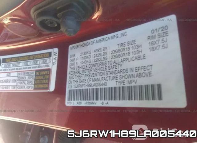 5J6RW1H89LA005440 фото 10