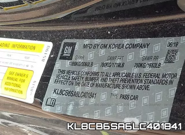KL8CB6SA6LC401841 фото 10
