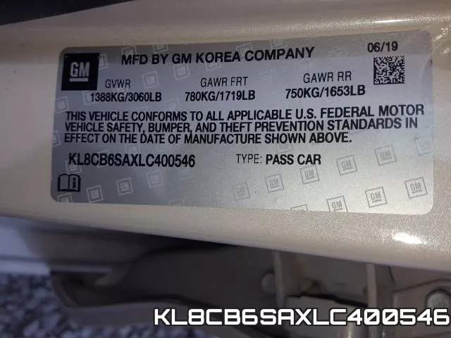 KL8CB6SAXLC400546 фото 2