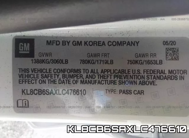 KL8CB6SAXLC476610 фото 10