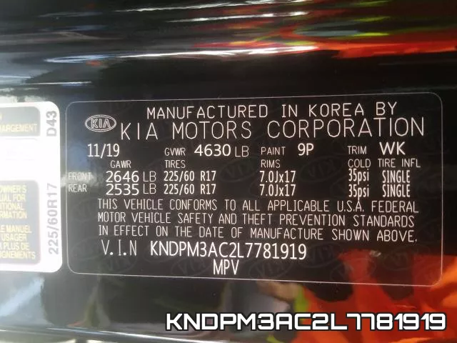 KNDPM3AC2L7781919 фото 2