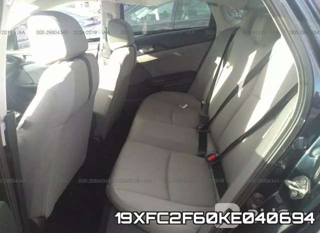 19XFC2F60KE040694 фото 6