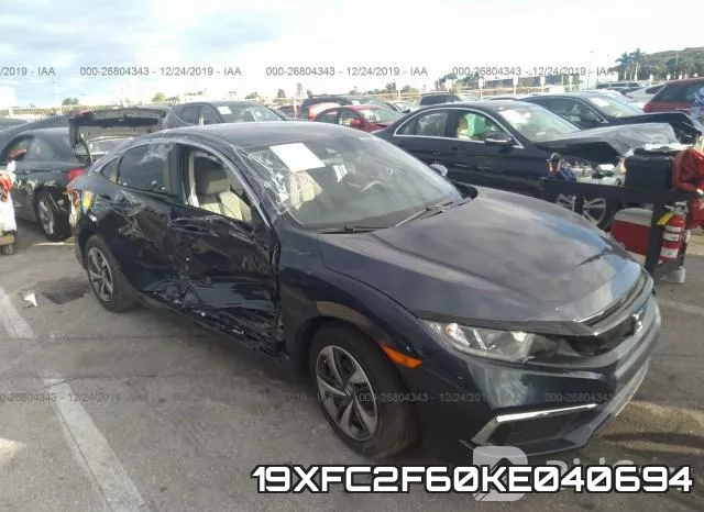 19XFC2F60KE040694 фото 7