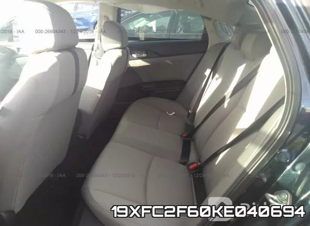 19XFC2F60KE040694 фото 9