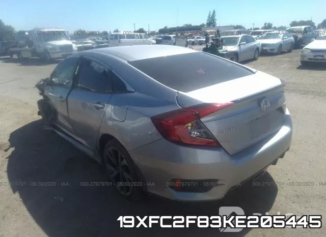 19XFC2F83KE205445 фото 4