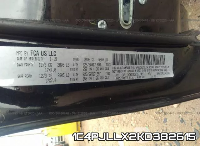 1C4PJLLX2KD382615 фото 10