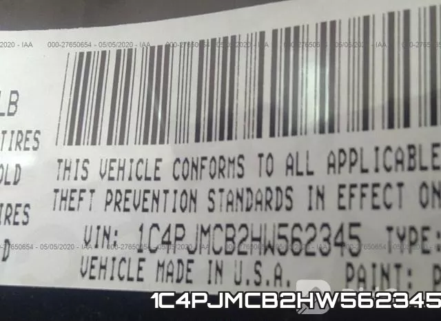 1C4PJMCB2HW562345 фото 10