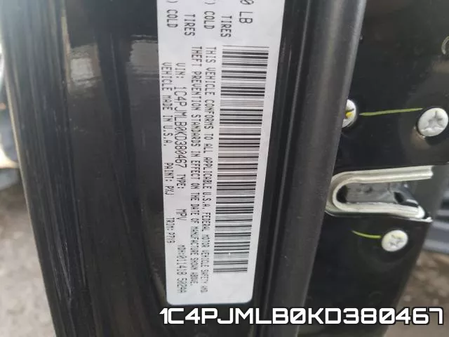 1C4PJMLB0KD380467 фото 2