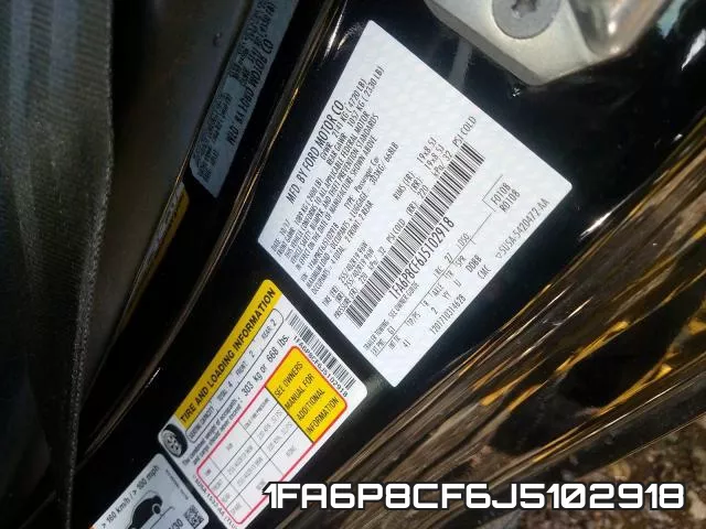 1FA6P8CF6J5102918 фото 2