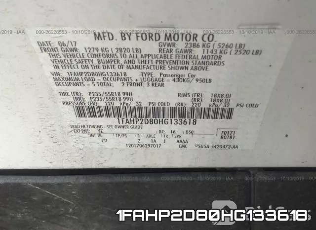 1FAHP2D80HG133618 фото 10