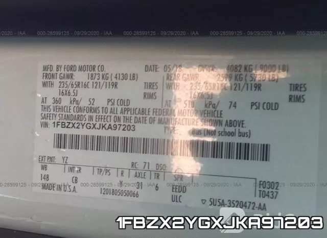 1FBZX2YGXJKA97203 фото 10