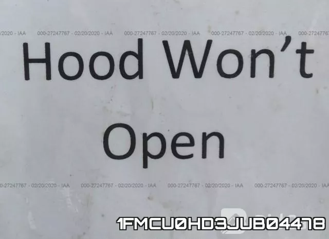 1FMCU0HD3JUB04478 фото 2