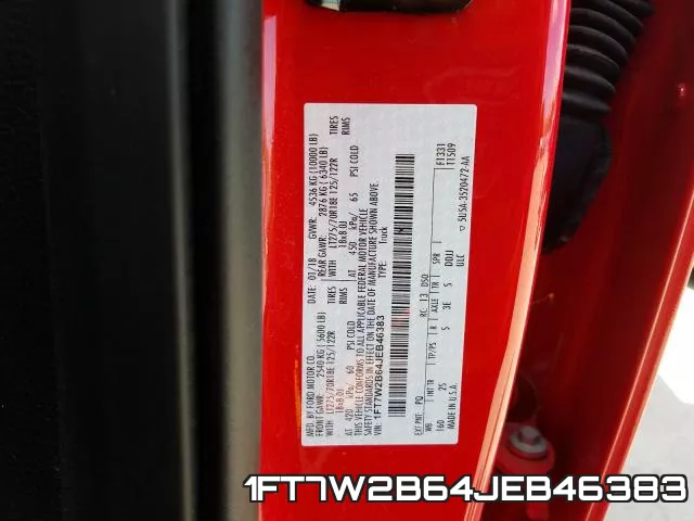 1FT7W2B64JEB46383 фото 2