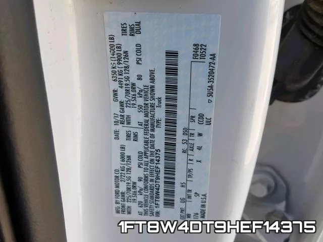 1FT8W4DT9HEF14375 фото 2