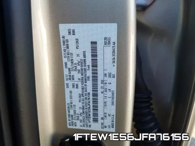 1FTEW1E56JFA76156 фото 2