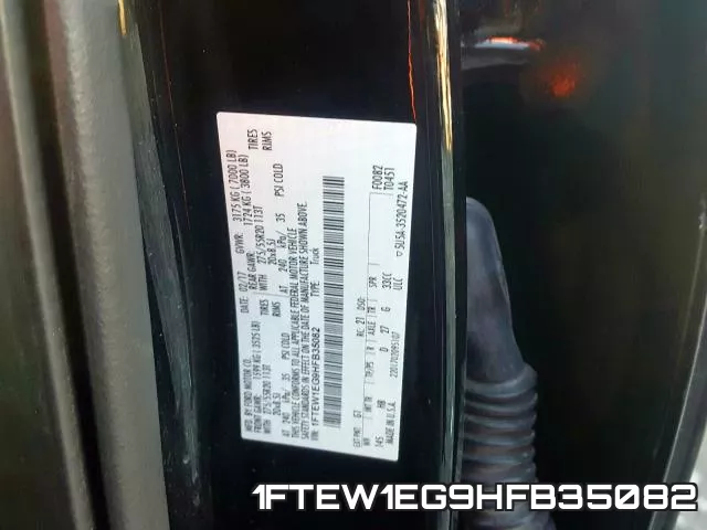 1FTEW1EG9HFB35082 фото 2