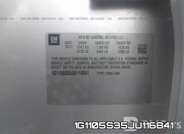 1G1105S35JU116841 фото 10
