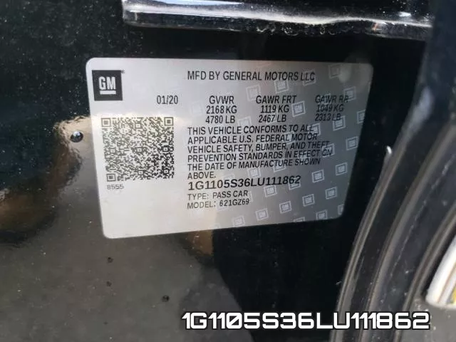 1G1105S36LU111862 фото 2