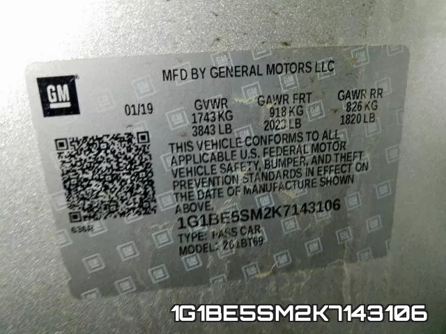 1G1BE5SM2K7143106 фото 2