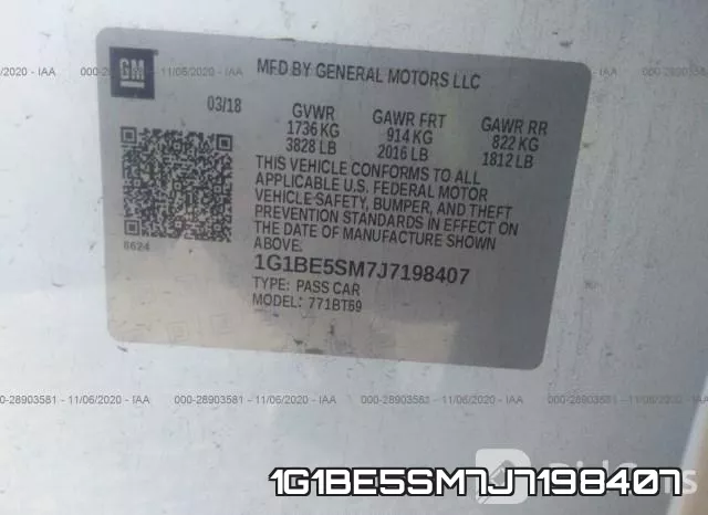 1G1BE5SM7J7198407 фото 10