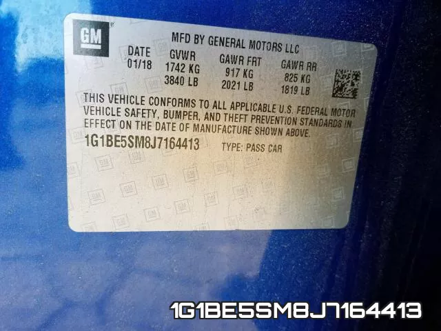 1G1BE5SM8J7164413 фото 2