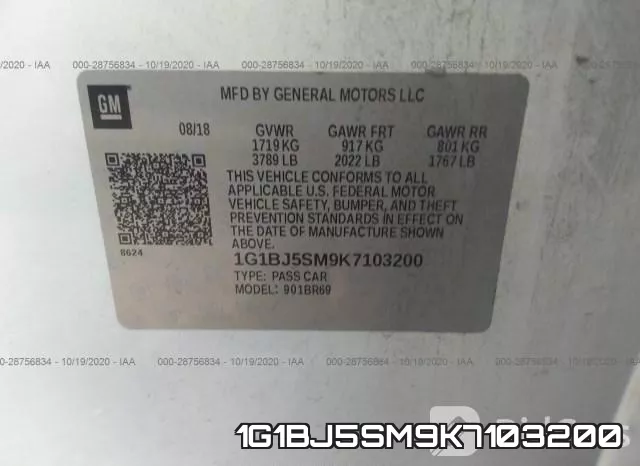 1G1BJ5SM9K7103200 фото 9