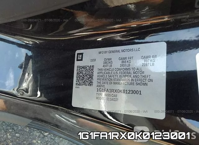 1G1FA1RX0K0123001 фото 10