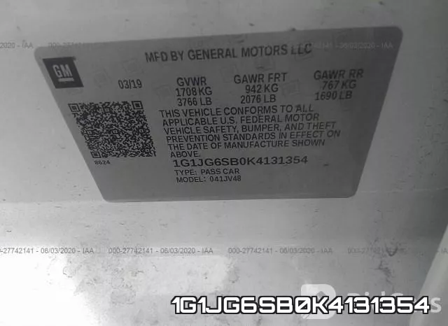 1G1JG6SB0K4131354 фото 10