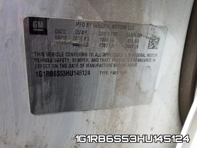 1G1RB6S53HU145124 фото 2