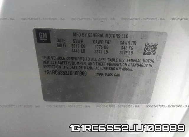 1G1RC6S52JU108889 фото 10