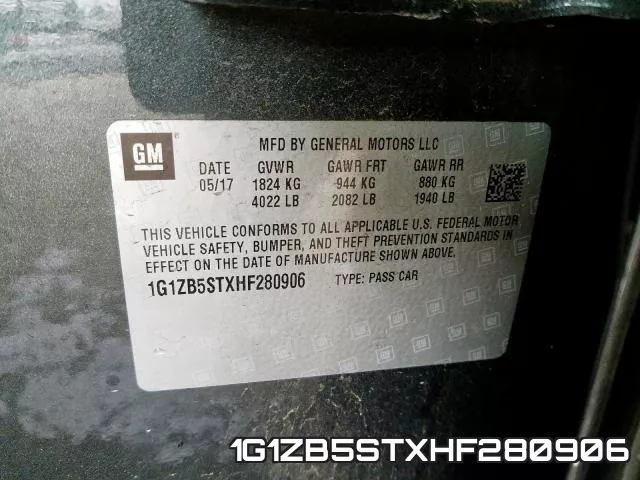 1G1ZB5STXHF280906 фото 2