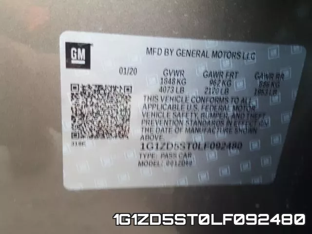 1G1ZD5ST0LF092480 фото 2