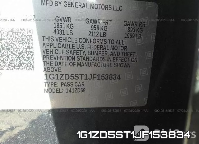 1G1ZD5ST1JF153834 фото 10