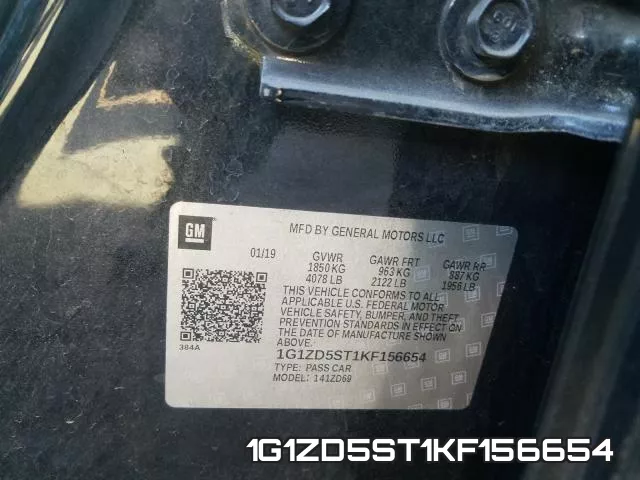 1G1ZD5ST1KF156654 фото 2