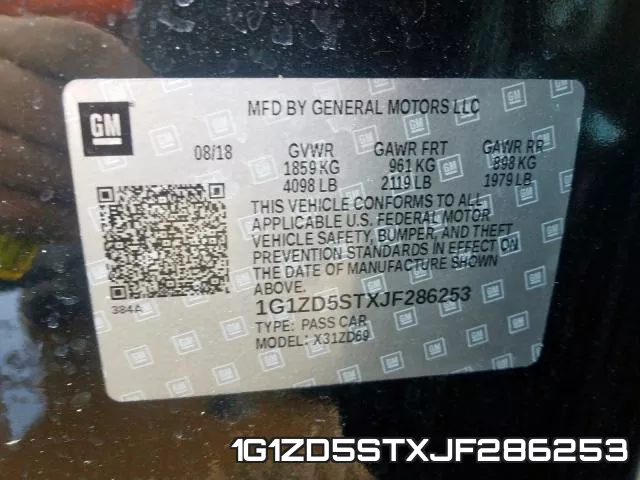 1G1ZD5STXJF286253 фото 2