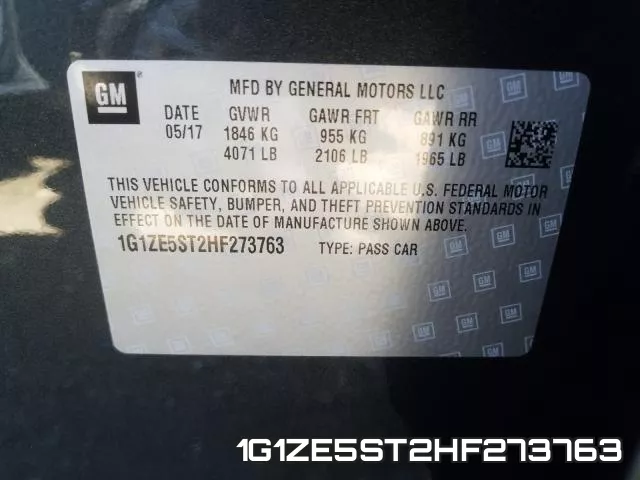 1G1ZE5ST2HF273763 фото 2