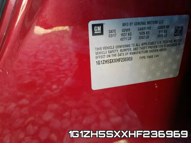 1G1ZH5SXXHF236969 фото 2