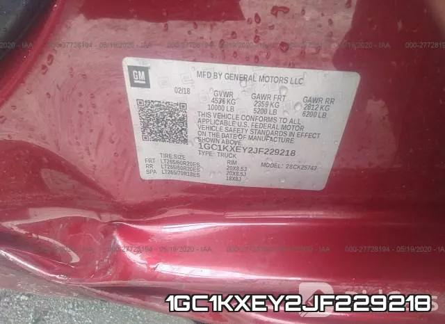 1GC1KXEY2JF229218 фото 10