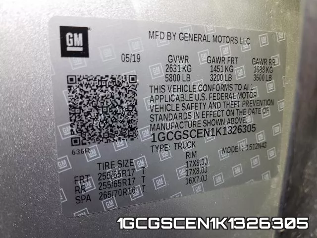 1GCGSCEN1K1326305 фото 2