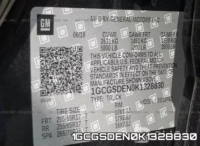 1GCGSDEN0K1328830 фото 9