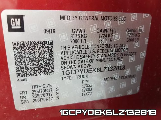 1GCPYDEK6LZ132818 фото 2