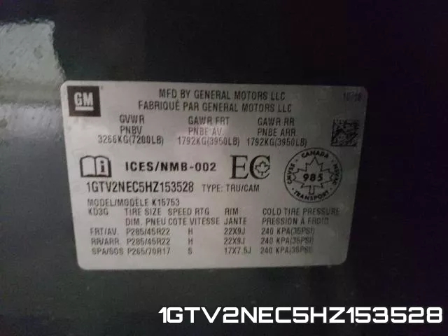 1GTV2NEC5HZ153528 фото 2
